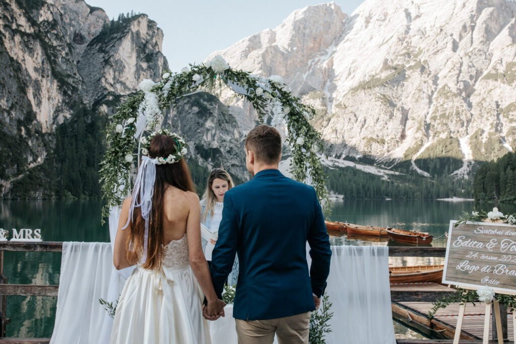 Hochzeit in Italien am Lago di Braies – Hochzeitsfoto 12