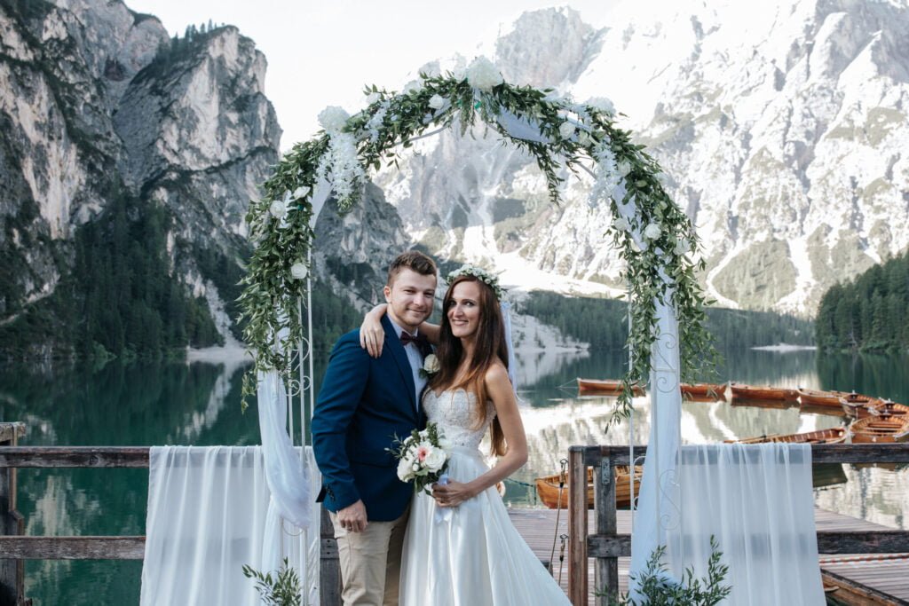 Hochzeit in Italien am Lago di Braies – Hochzeitsfoto 10