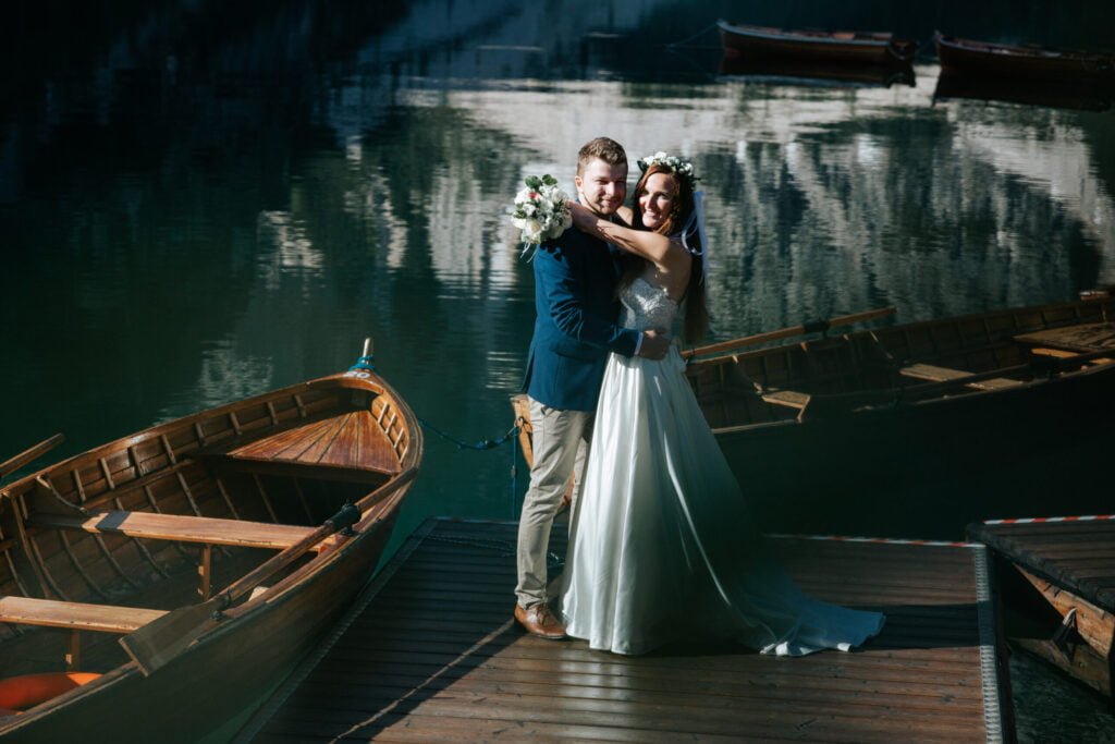Hochzeit in Italien am Lago di Braies – Hochzeitsfoto 8