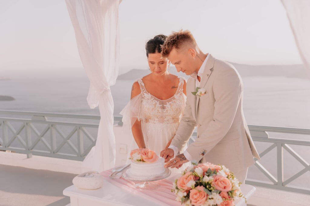 svatba v Řecku na Santorini