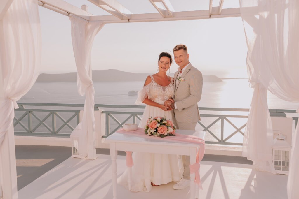 svatba v Řecku na Santorini