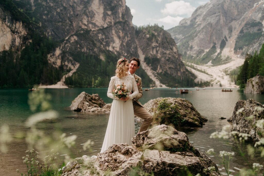 svatba v Itálii u Lago di Braies