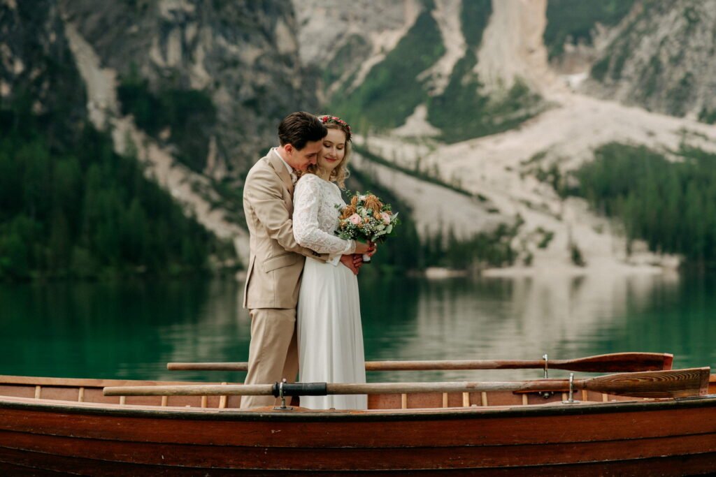svatba v Itálii u Lago di Braies