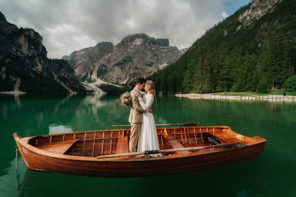 svatba v Itálii u Lago di Braies