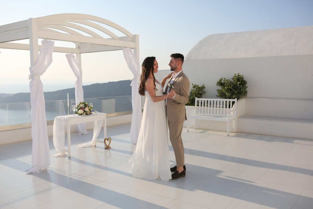 svatba v Řecku na Santorini