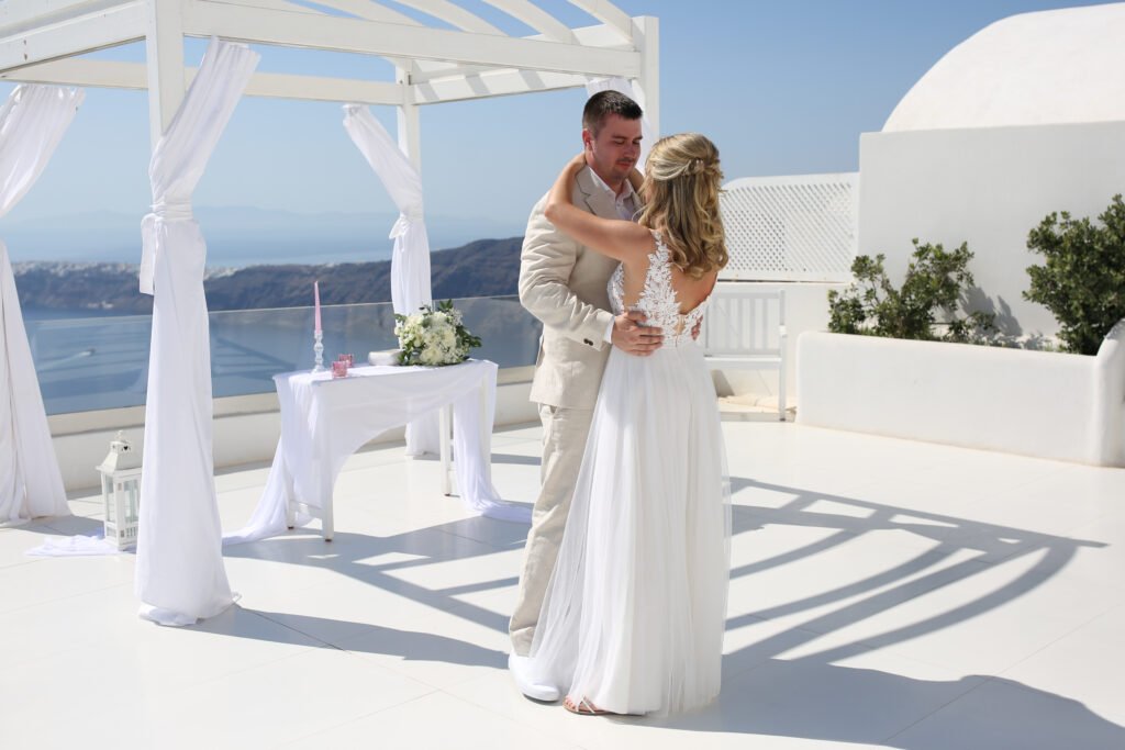 svatba v Řecku na Santorini