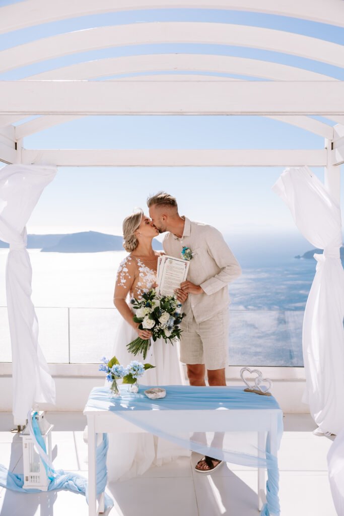 svatba v Řecku na Santorini
