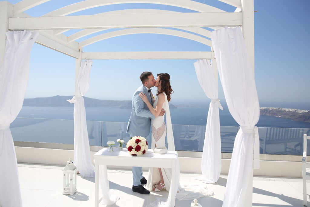 svatba v Řecku na Santorini