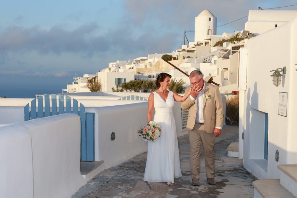 svatba v Řecku na Santorini