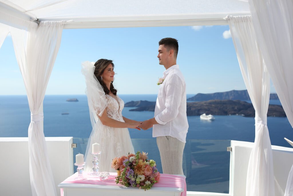 svatba v Řecku na Santorini