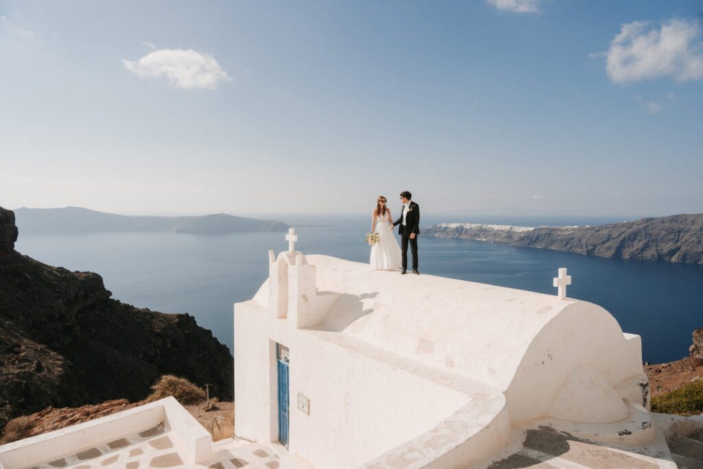svatba v Řecku na Santorini