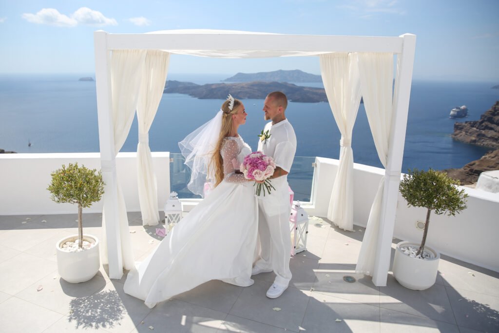 svatba v Řecku na Santorini