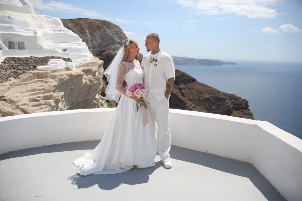 svatba v Řecku na Santorini