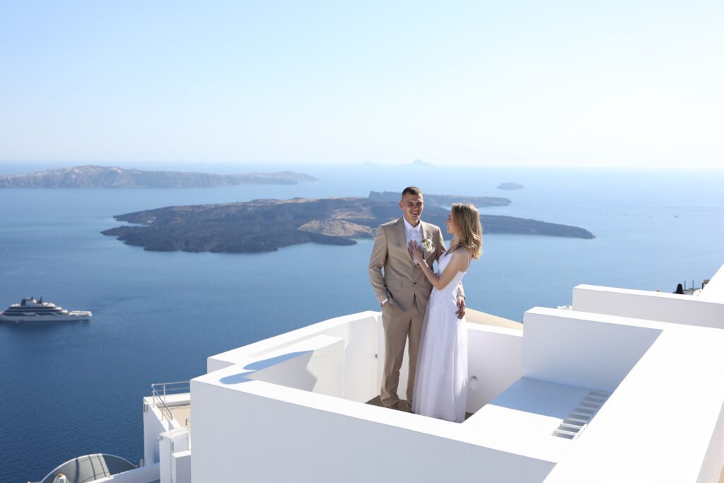 svatba v Řecku na Santorini