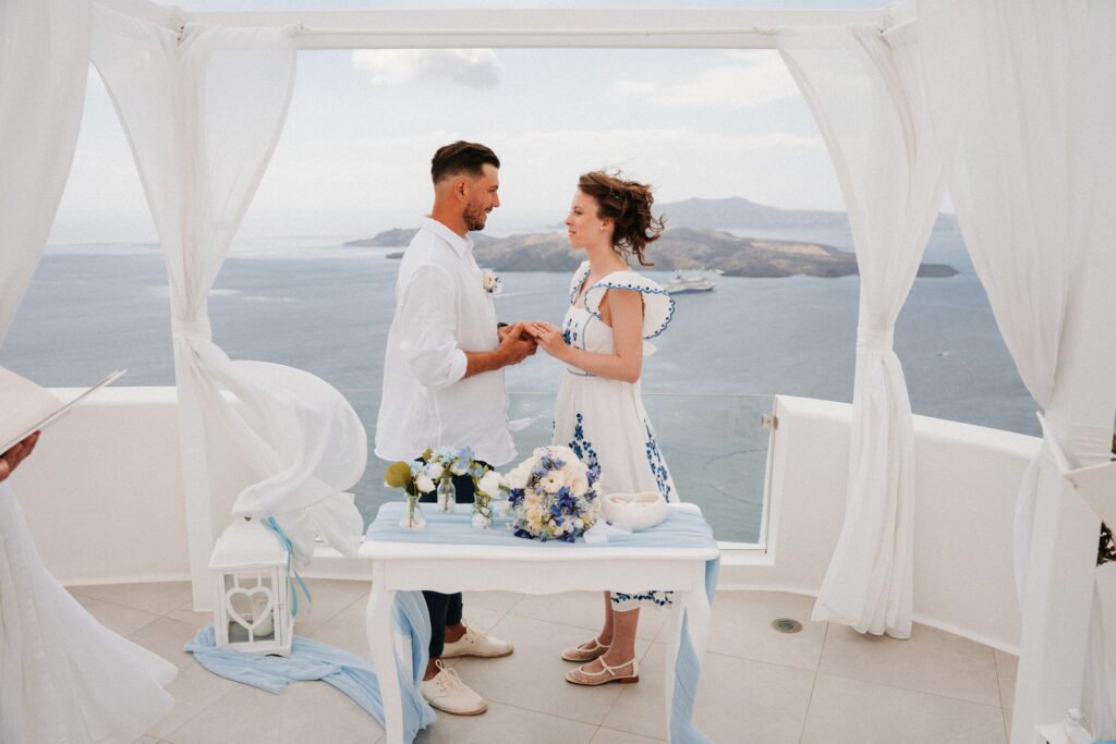svatba v Řecku na Santorini