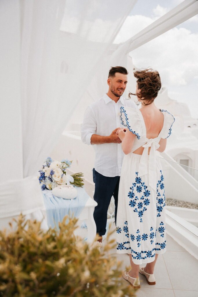 svatba v Řecku na Santorini